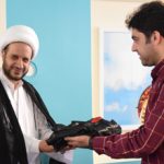 اهتزاز پرچم گنبد حضرت سیدالشهدا (علیه‌السلام) در موسسه زیتون